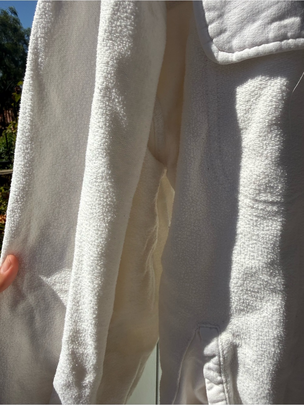 Free People Cream Button-Front Jean Jacket - Picture 3 of 5